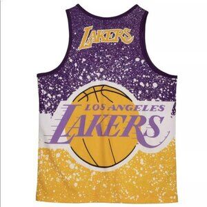 Mitchell & Ness Men’s Jumbotron Lakers Tank Small Unisex